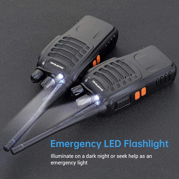 BAOFENG Walkie Talkies BF-888S Two Way Radio Long Range Rechargeable,Portable Radios,Handheld Walkie Talkie for Adults with Flashlight Li-ion Battery and Charger(10 Pack)