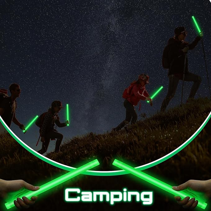 Lewtemi 5 Pcs Large Glow Sticks, 14 Inch Jumbo Light up Sticks Holiday Colorful Sticks Emergency Glow in The Dark Party Supplies for Camping, Halloween, New Year