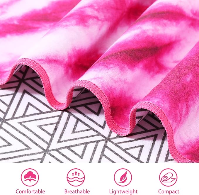 Genovega Microfiber Oversized Beach Towel Lightweight Thin Sandproof Compact Towels Women