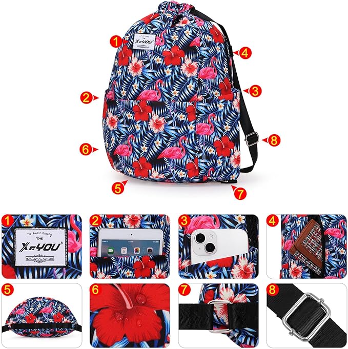 XEYOU Drawstring Sports Backpack Lightweight Gym Yoga Sackpack Shoulder Rucksack Casual Outdoor Daypack for Women and Men