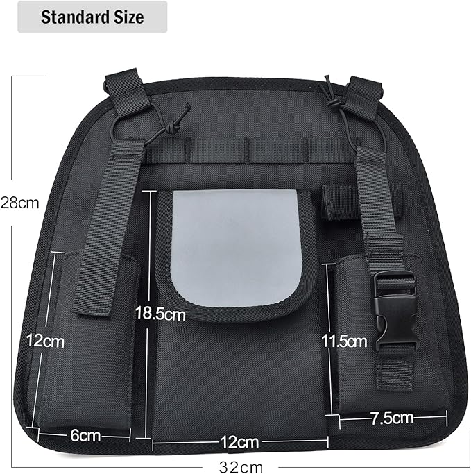 Radio Chest Harness, Heavy Duty Walkie-Talkie Tactical Holder Molle Pouch, Holster Nylon Bag for Baofeng UV5R Motorola Talkabout Yaesu Kenwood CB Two Way Radio