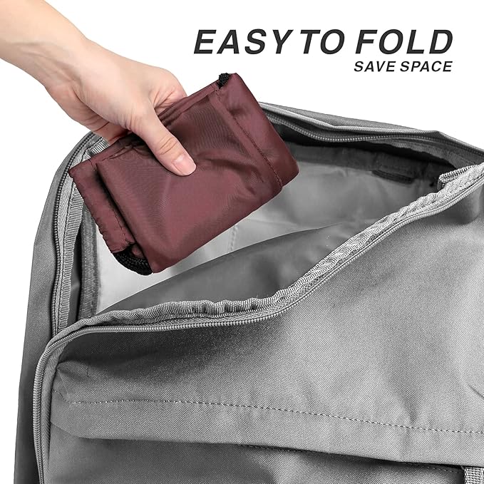 BuyAgain Drawstring Backpack Sports Water Resistant String Bag Sport Gym Sackpack for Women Men Large with Zipper, Burgundy