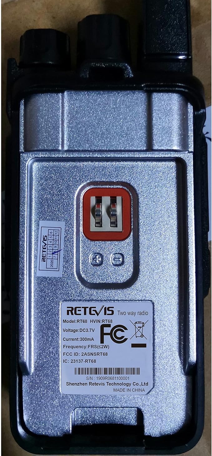 Retevis RT68 Walkie Talkies with Earpiece, Portable FRS Two-Way Radios Rechargeable, with 6 Way Multi Unit Charger, Hands Free, Long Range, Rugged 2 Way Radios 6 Pack for Adults School Church