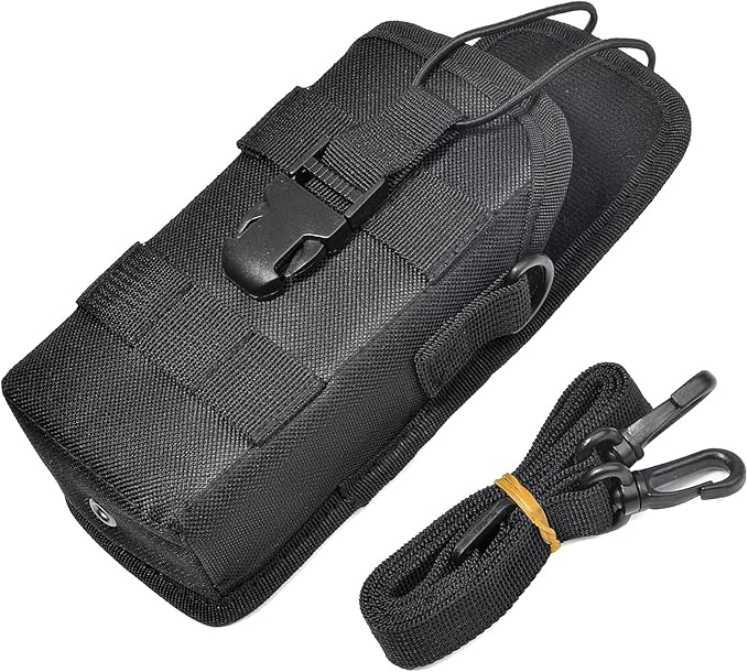 HYS Tactical Holster Nylon Molle Radio Pouch, Universal Walkie Talkie Holster Molle Holder, for Police Molle Vest, for Motorola Midland President Cobra Uniden Handheld CB Radio