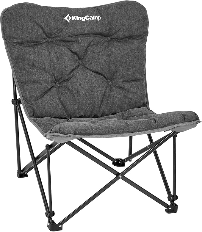 KingCamp Butterfly Chair, Oversized Thick Padded Comfy Camping Chairs Portable Folding Chair 400lbs Heavy Duty Seat with High Backrest & Carry Bag for Outdoor Indoor Patio Lawn Home Living Bed Room