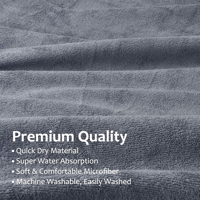Catalonia Surf Poncho Changing Towel Robe for Adults Men Women, Water Absorbent Wetsuit Change Poncho for Surfing Swimming