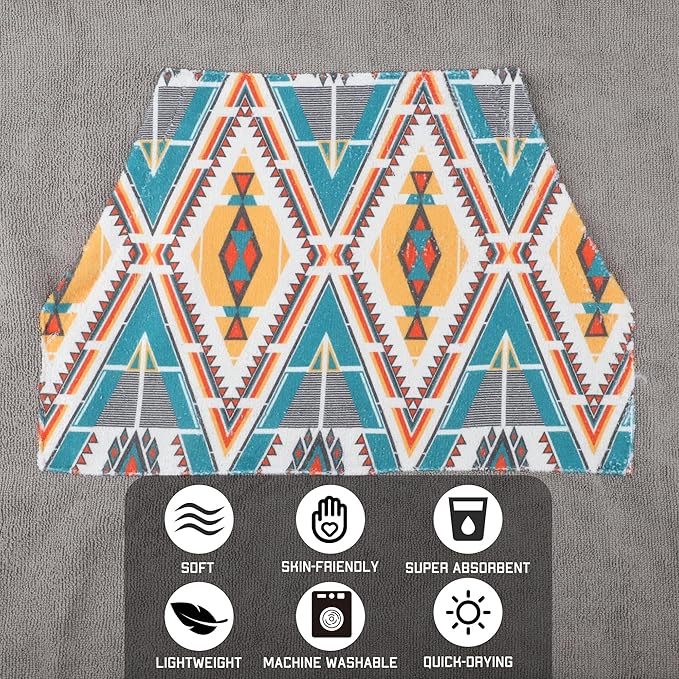 Rainleaf Surf Poncho Changing Towel Quick Dry Pool Swim Beach Towel with Hood and Front Pocket Warm and Soft Microfiber RobeTowel for Women and Men Light Gray Geometric Pocket