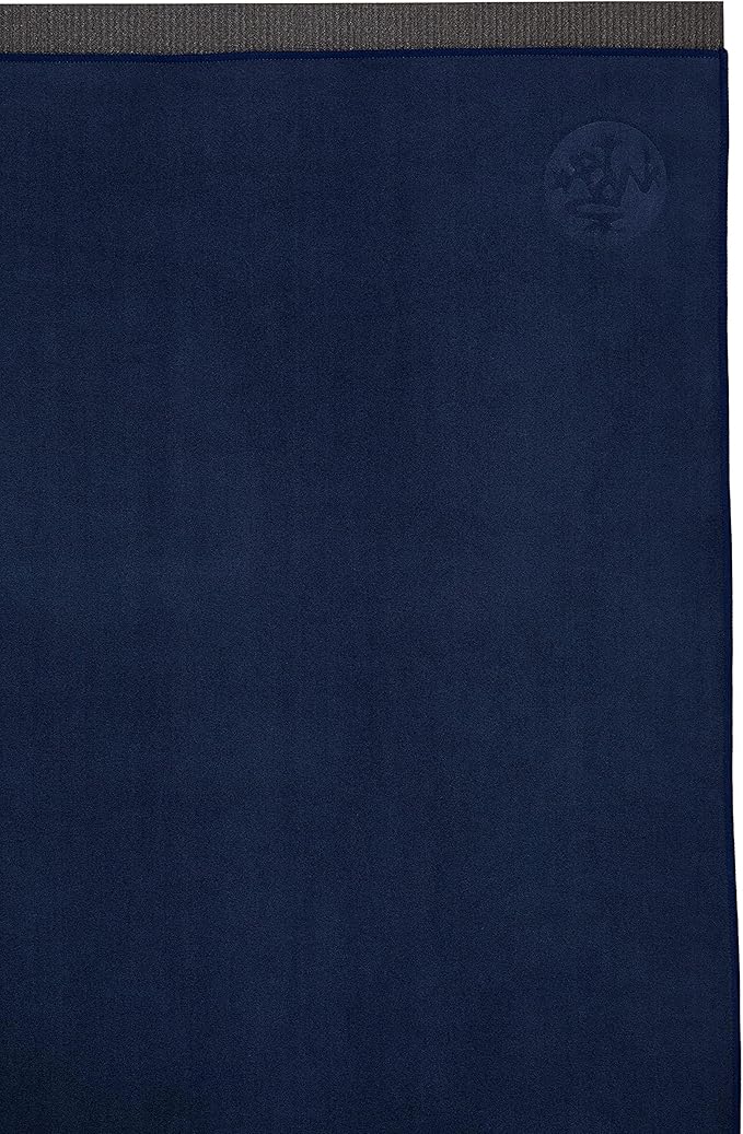Manduka eQua Yoga Mat Towel - Quick Drying Microfiber, Lightweight, Easy for Travel, Use in Hot Yoga, Vinyasa and Power, 72 Inch (182cm)