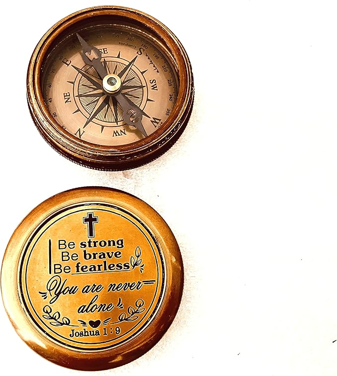 Gift for Father of Groom from Bride | 2" Engraved Compass Wedding Gift for Groom's Dad Father in Law from Daughter in Law Bride Family