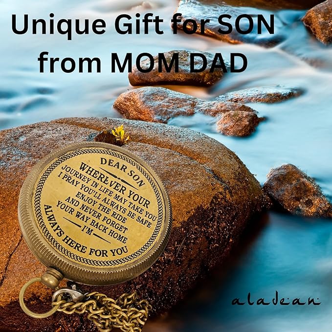 Inspiration Gift for Men Women Engraved Compass - Go Confidently - Thoreau Quote, You're Awesome Employee, Coworker Meaningful Gift for him her