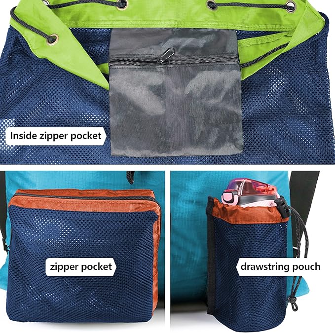 BeeGreen Drawstring Backpack for Men Women Athletic Gym Sports Workout Beach Swim …