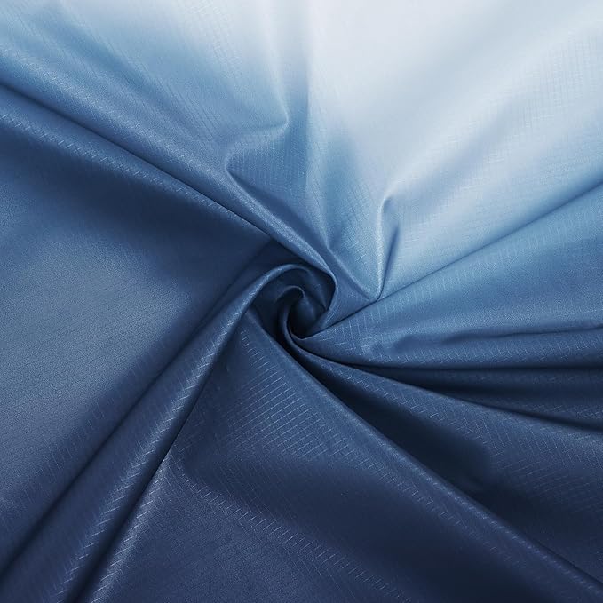 Waterproof Sandproof Beach Blanket, Blue-White Gradient Beach Mat Oversized for 2-4 Person, Compact Sand Free Quick Dry Polyester Outdoor Picnic Blanket for Travel, Camping, Hiking