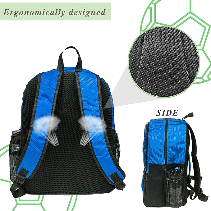 Soccer Ball Bag-Backpack for Basketball,Volleyball with Cleat Shoes and Ball Compartment for Sports Team,Trainning