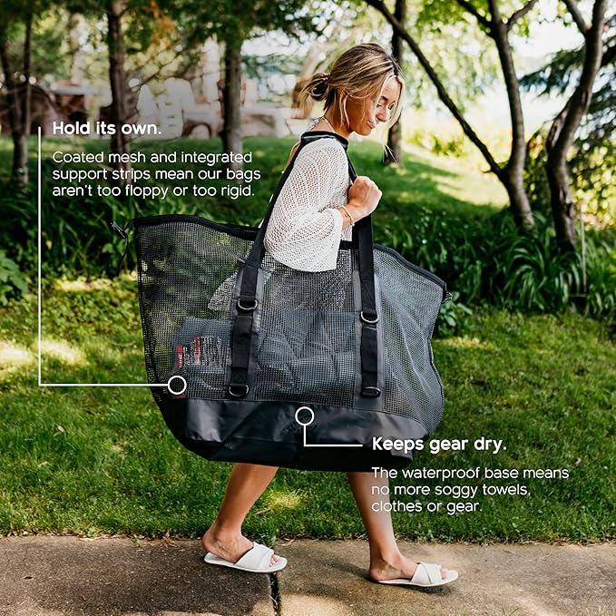 MISSION Boat Gear CASSI Heavy-Duty Outdoor Tote and Waterproof Marine-Grade Mesh Boat Bags