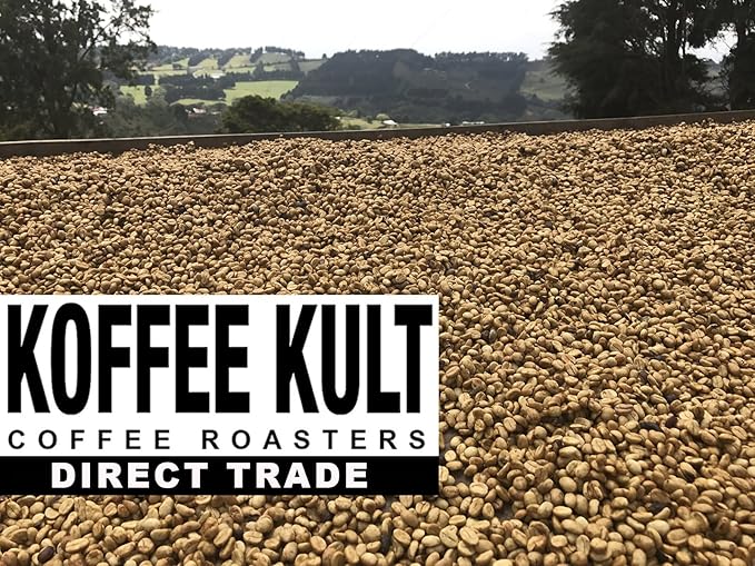 Koffee Kult Thunder Bolt Dark French Roast Whole Bean Coffee Small Batch 100% Arabica Gourmet Blend, Bold and Well Balanced 32oz Resealable Package