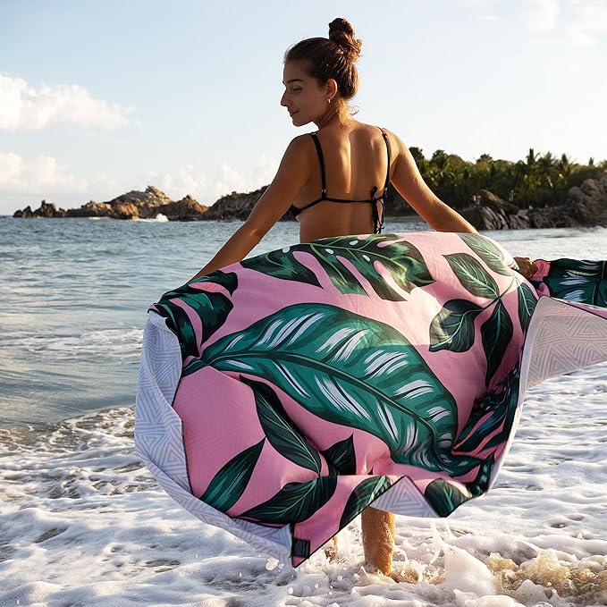 Elite Trend Microfiber Beach Towel - Extra Large 78x35 Inch Sand Free Quick Dry Towel for Travel, Swimming, Pool, Yoga, Hiking, Camping – Lightweight Fast Drying Microfiber Towel Compact for Adults