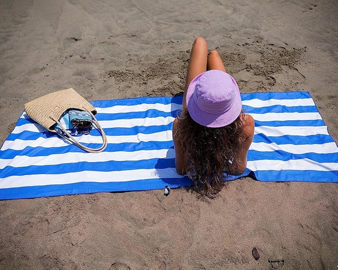 Elite Trend Microfiber Beach Towel - Large 63x31 Inch Sand Free Quick Dry Towel for Travel, Swimming, Pool, Yoga, Hiking, Camping – Lightweight Fast Drying Microfiber Towel Compact for Adults