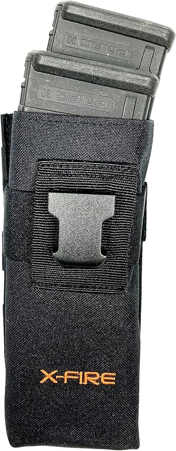 X-FIRE® Tall Washable Nylon MOLLE Pouch or Duty Belt Portable Radio Holder