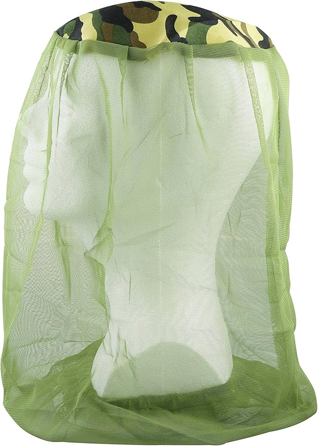 SE Camouflage Mosquito Head Net - One Size Fits Most, Foldable & Breathable, for Outdoor Protection - OD-422MH