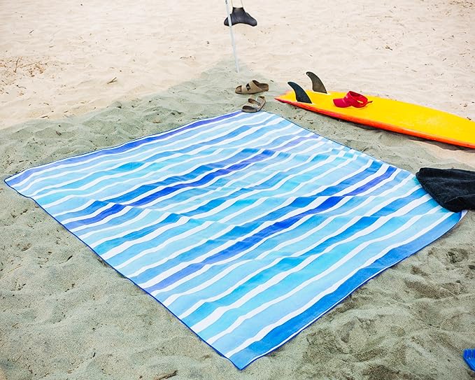 Elite Trend Microfiber Beach Towel - XXL 72x72 Inch Sand Free Quick Dry Towel for Travel, Swimming, Pool, Yoga, Hiking, Camping – Lightweight Fast Drying Microfiber Towel Compact for Adults