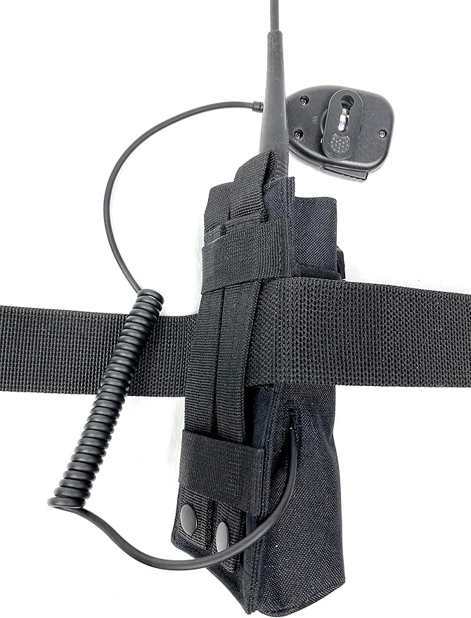 X-FIRE® Tall Washable Nylon MOLLE Pouch or Duty Belt Portable Radio Holder