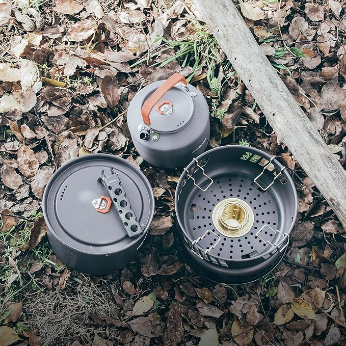 Fire Maple Versatile Outdoor Cooking Set – High-Efficiency 3KW Portable Stove with Aluminum, Stainless Steel & Copper Pots – Compact & Durable Camping Cookware Compatible with Gas Stoves
