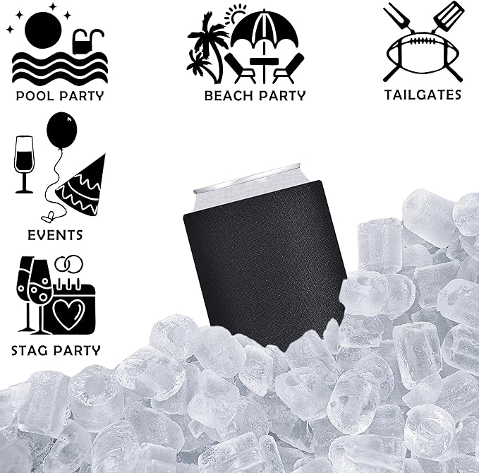 Can Cooler Sleeves Blank Poly Foam