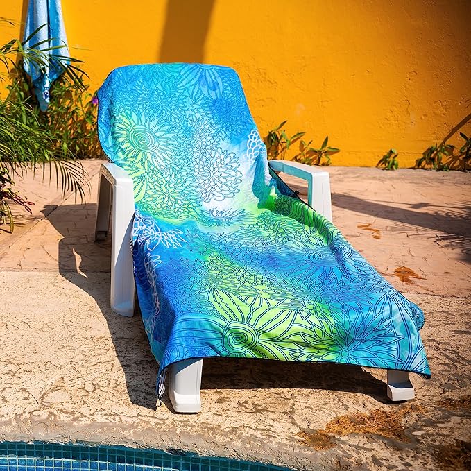 Elite Trend Microfiber Beach Towel - Extra Large 78x35 Inch Sand Free Quick Dry Towel for Travel, Swimming, Pool, Yoga, Hiking, Camping – Lightweight Fast Drying Microfiber Towel Compact for Adults