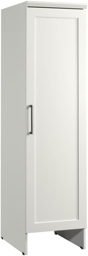 Sauder Homeplus Robot Vacuum Storage Cabinet, Soft White finish