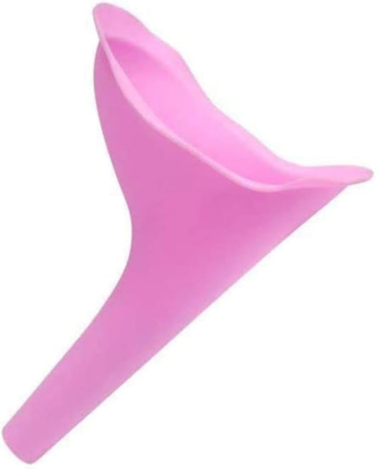 Pink Ladies Female Urinal Portable Female Urination Device Allows Women to Pee Standing Up Easy Clean Women Urinal for Travel, Camping Outdoor Camping Hygiene and Sanitation Products