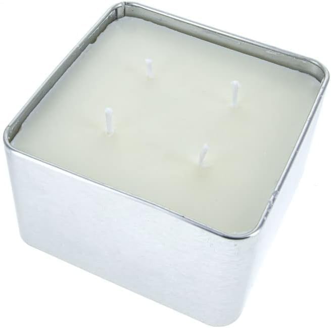 SE 4 Wicks Survival Candle in Tin Box,48 Total Hours/12 Hours Per Wick and Food Warmer