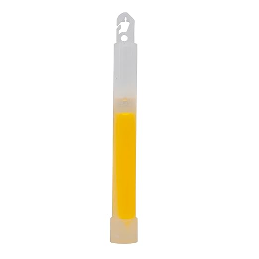 Cyalume - 9-03680 ChemLight Military Grade Chemical Light Sticks – 30 Minute Duration Light Sticks Provide Intense Light, Ideal as Emergency or Safety Lights and Much More, Standard Issue for U.S. Military Personnel – White, 6” Long (Pack of 10)