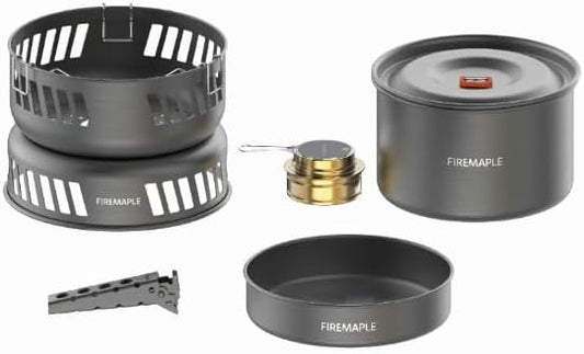 Fire Maple Versatile Outdoor Cooking Set – High-Efficiency 3KW Portable Stove with Aluminum, Stainless Steel & Copper Pots – Compact & Durable Camping Cookware Compatible with Gas Stoves