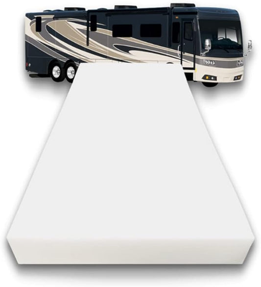 FoamRush 6-Inch Bunk (48" x 80") High Density Foam RV Mattress Replacement, Medium Firm, Pressure Relief Support, Travel Camper Trailer Truck, Made in USA, CertiPUR-US Certified, Cover Not Included