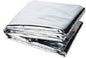 GALAXYLENSE Emergency Mylar Thermal Blanket for Survival First Aid Kits Army Outdoors Hiking Camping Bug Out Trauma Desert All Weather Condition Protection (Silver)