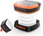 Solar Lantern Camping, Lumopal Collapsible Solar Camping Light Rechargable,LED Portable USB Solar Lamp IP54 Waterproof Lights for Backpacking Gear,Emergency Charger for Power Outage (White Light)