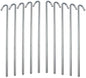 Tent Stakes Heavy Duty Metal, Galvanized Rust-Free Yard Stakes, Garden Edging Fence Hook | Tent Stakes Metal for Outdoor Camping, Tent Garden Stakes for Gardening & Canopies, Tent Pegs - by Ram-Pro