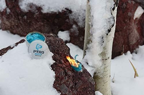 Phone Skope Pyro Putty Fire Starter Single Use 20 or 50 ct Foil Packs | for One Use & Avoids The Sticky Mess | Tear, Separate, Ignite