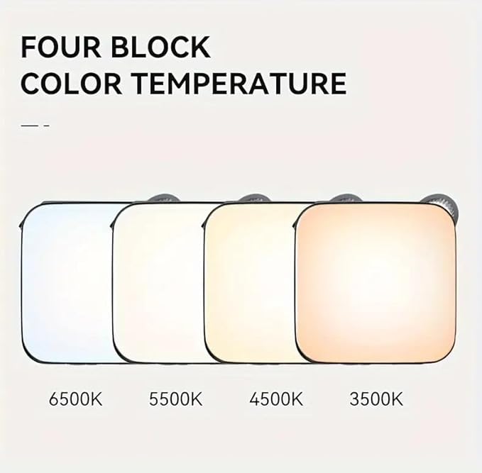 WARSUN 1000 Lumens Rechargeable LED Work Light – 6000mAh Portable Camping Tent Light with Solar Charging, 4 Color Temperatures, 3 Brightness Levels, Hanging Flashlight