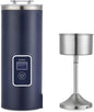 Portable Coffee Maker, 8oz Single Serve Coffee Maker, Electric Coffee Percolators, Tea Maker, Electric Kettle, Blue,110-120V