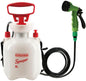 CLICIC 0.52 Gallon Pressure Sprayer with 7 Spray Modes, Camping Shower with Removable Hose and Shower Head for Camping Outdoor Traveling Hiking and Pet Bath 2L