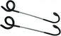 Alnicov 2 Pcs Camping Hook Hanger,Hook Lantern Lamp Hanger Tent Pole Post Hook Hanging for Fishing Camping Travelling Adventure,Black