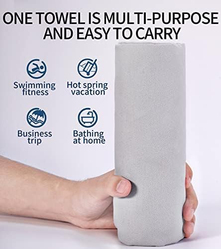 Microfiber Towel for Body, Microfiber Beach Towel, Backpacking Towel,Camping Towels Fast Drying Lightweight,Soft Compact Lightweight Quick Dry Fitness Hiking Yoga Camping Travel Towel
