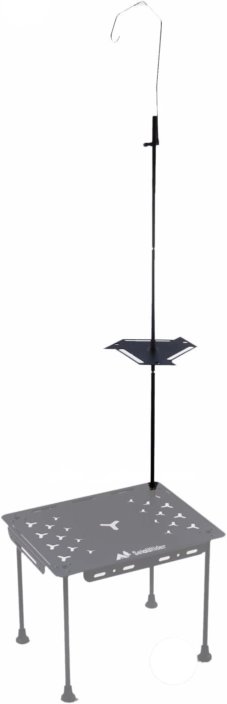 SoloWilder Camping Lamp Rack Aluminum Hanging Lantern Holder BlackBee Detachable Lightweight Stand