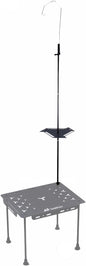 SoloWilder Camping Lamp Rack Aluminum Hanging Lantern Holder BlackBee Detachable Lightweight Stand