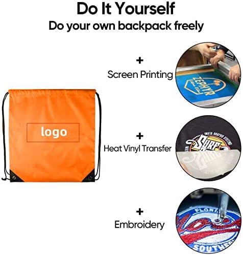 48 Pcs Drawstring Backpacks Bulk 12 Color Nylon Drawstring Bags Gym String Backpack