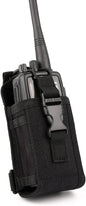 Pouch MOLLE Tactical Radio Holder Universal Nylon Radio Case with Adjustable Shoulder Strap Walkie Talkies Nylon Carry Bag for Kenwood, Icom, Motorola, Baofeng
