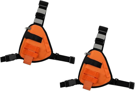 Radio Chest Harness Shoulder Radio Holster Chest Pack Adjustable Single Radio Pouch Two-Way Radio Holster for Motorola Radios and BAOFENG Walkie Talkies etc.