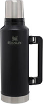 Stanley Classic Legendary Vacuum Bottle 2.0 qt | Wide Mouth with Leakproof Cup Lid | Keep Drinks Hot or Cold | Packable for Travel | Insulated Stainless Steel Thermos | BPA-Free | Matte Black