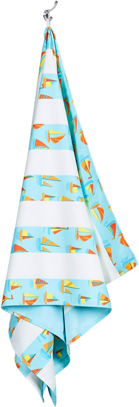 Dock & Bay Quick Drying Towel - for Sports, Gym, Travel, Yoga, Camping, Swimming - Super Absorbent, Compact, Lightweight - 100% Recycled Materials - Includes Bag - Variable Sizes